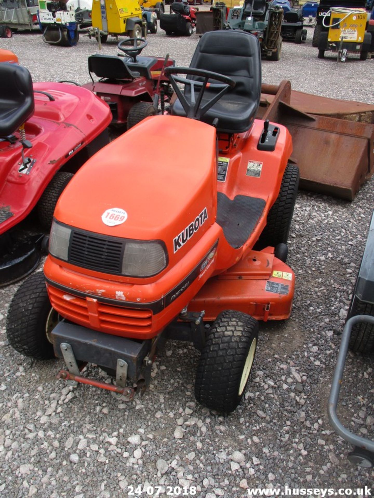 KUBOTA G2160 DSL RIDE ON MOWER 1394 HRS