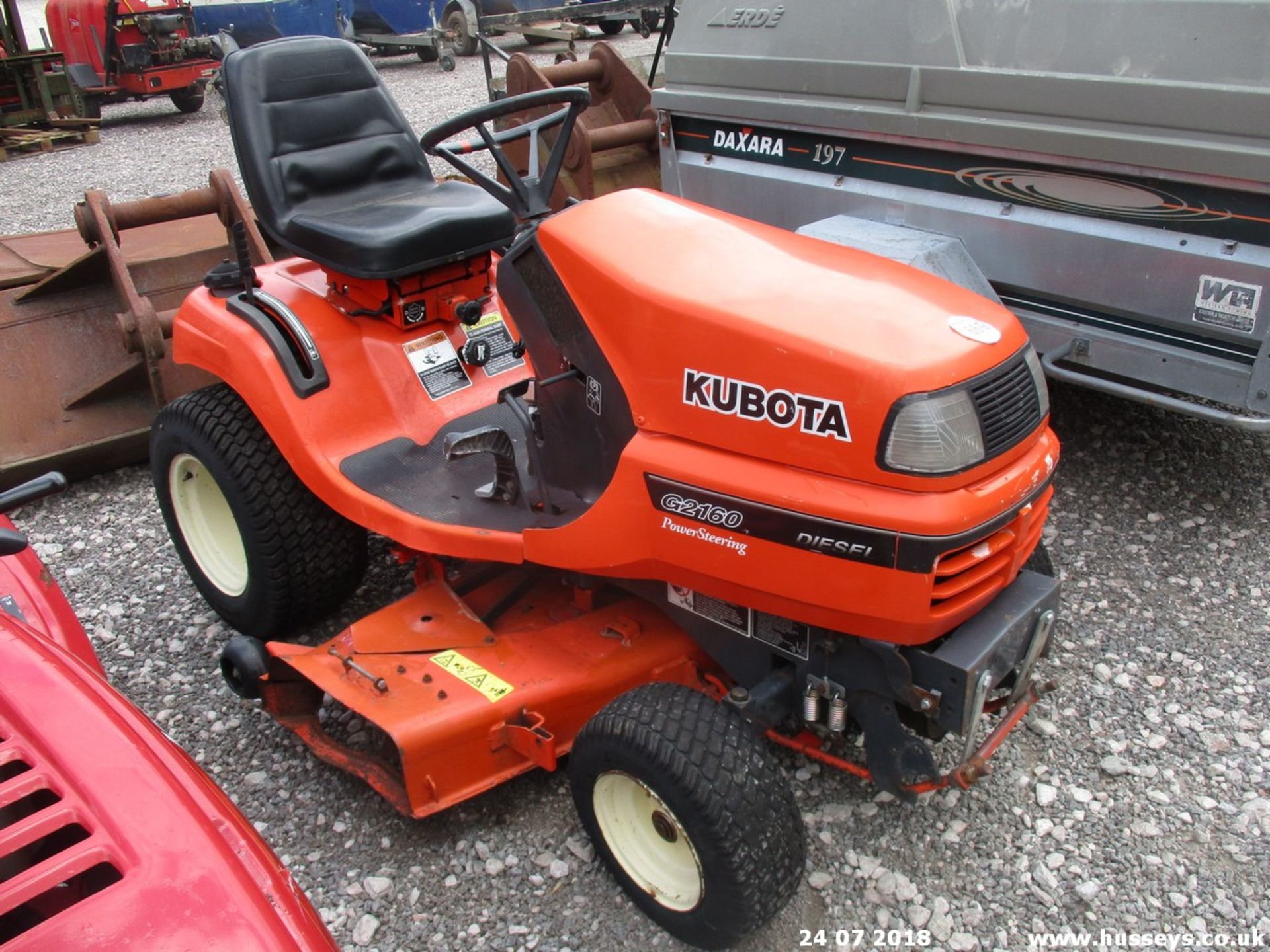 KUBOTA G2160 DSL RIDE ON MOWER 1394 HRS - Image 2 of 5