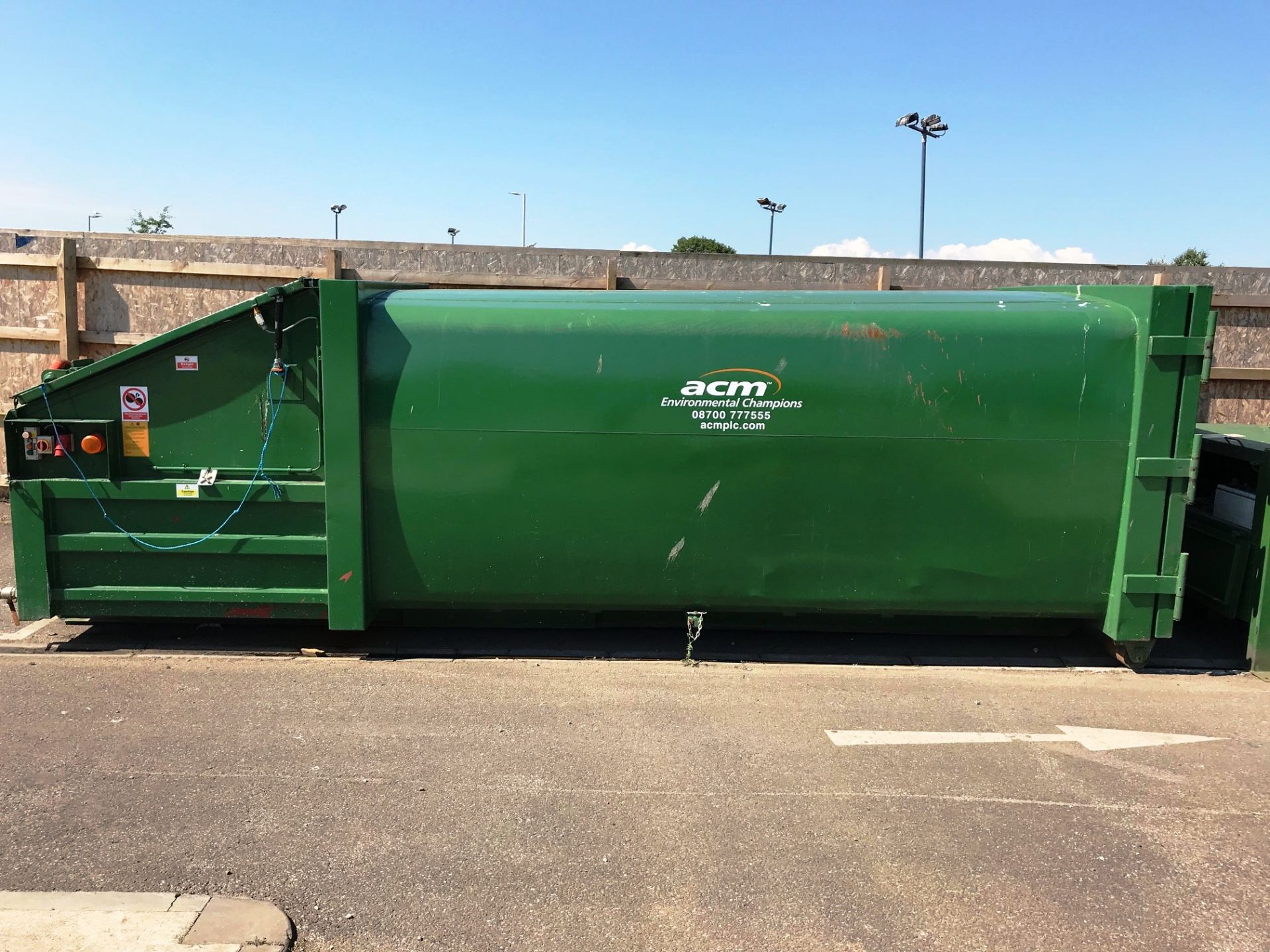 ACMP22 26 CUBIC METRE WASTE COMPACTION SKIP. CAN PACK 5 TO 1 RATIO (2015)