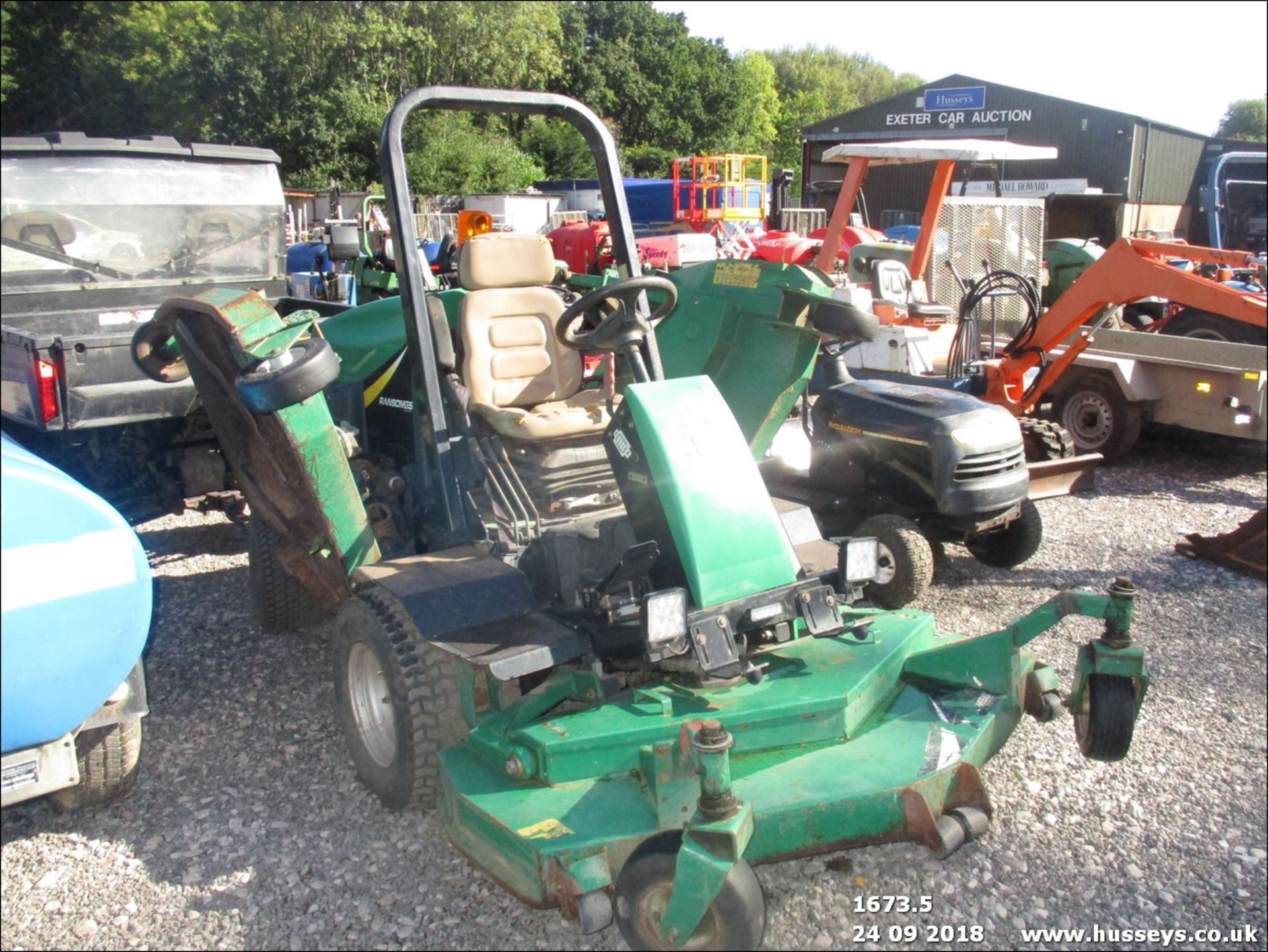 RANSOMES HR6010 BATWING MOWER WX04DXB. V5 & KEY. NO VAT - Image 2 of 2