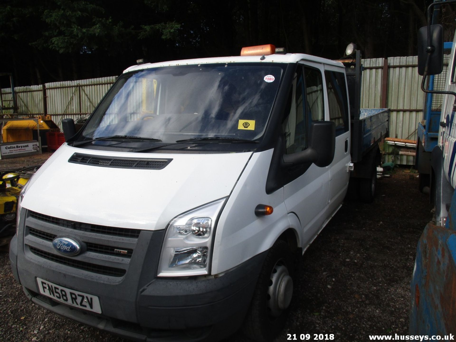 2008 FORD TRANSIT DBL CAB TIPPER FN58RZN - Image 2 of 5