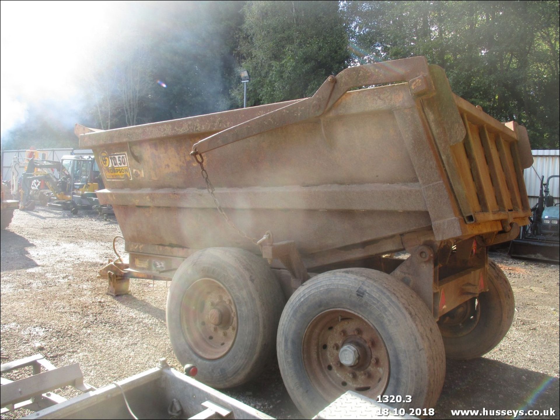 THOMPSON JD50 12TONNE DUMP TRAILER - Image 4 of 4