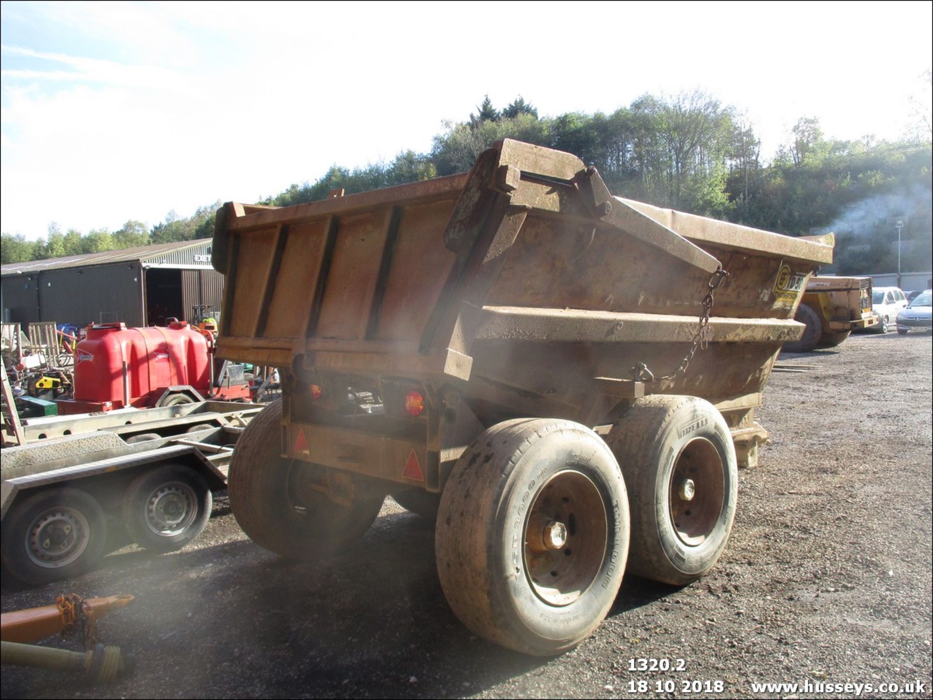 THOMPSON JD50 12TONNE DUMP TRAILER - Image 3 of 4