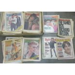 A large quantity of mainly 1970's Rolling Stone magazines, David Bowie, Muhammad Ali,