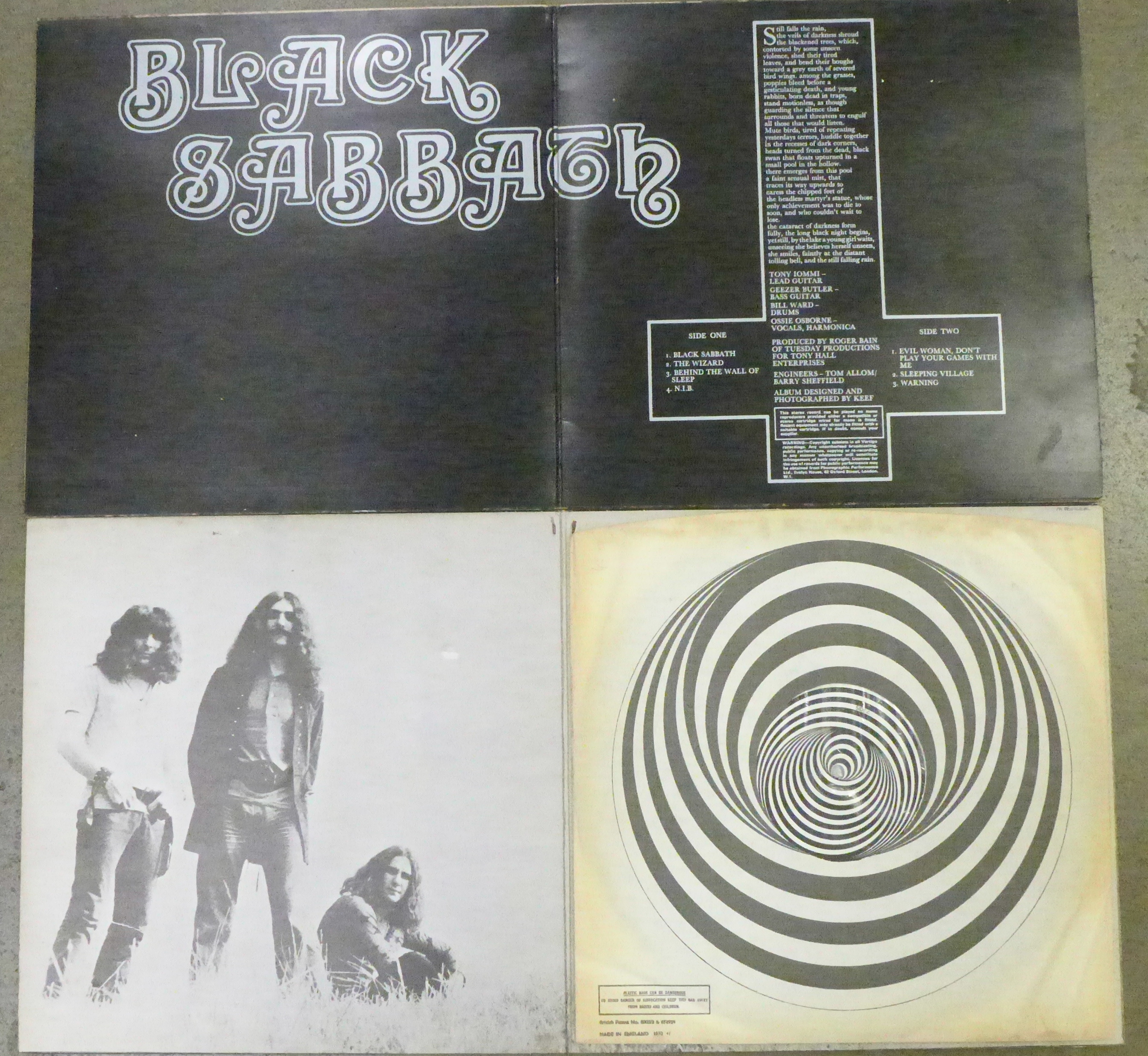 Two Black Sabbath LP records, VO6 847 903 VTY, and 6360 011, - Image 2 of 5