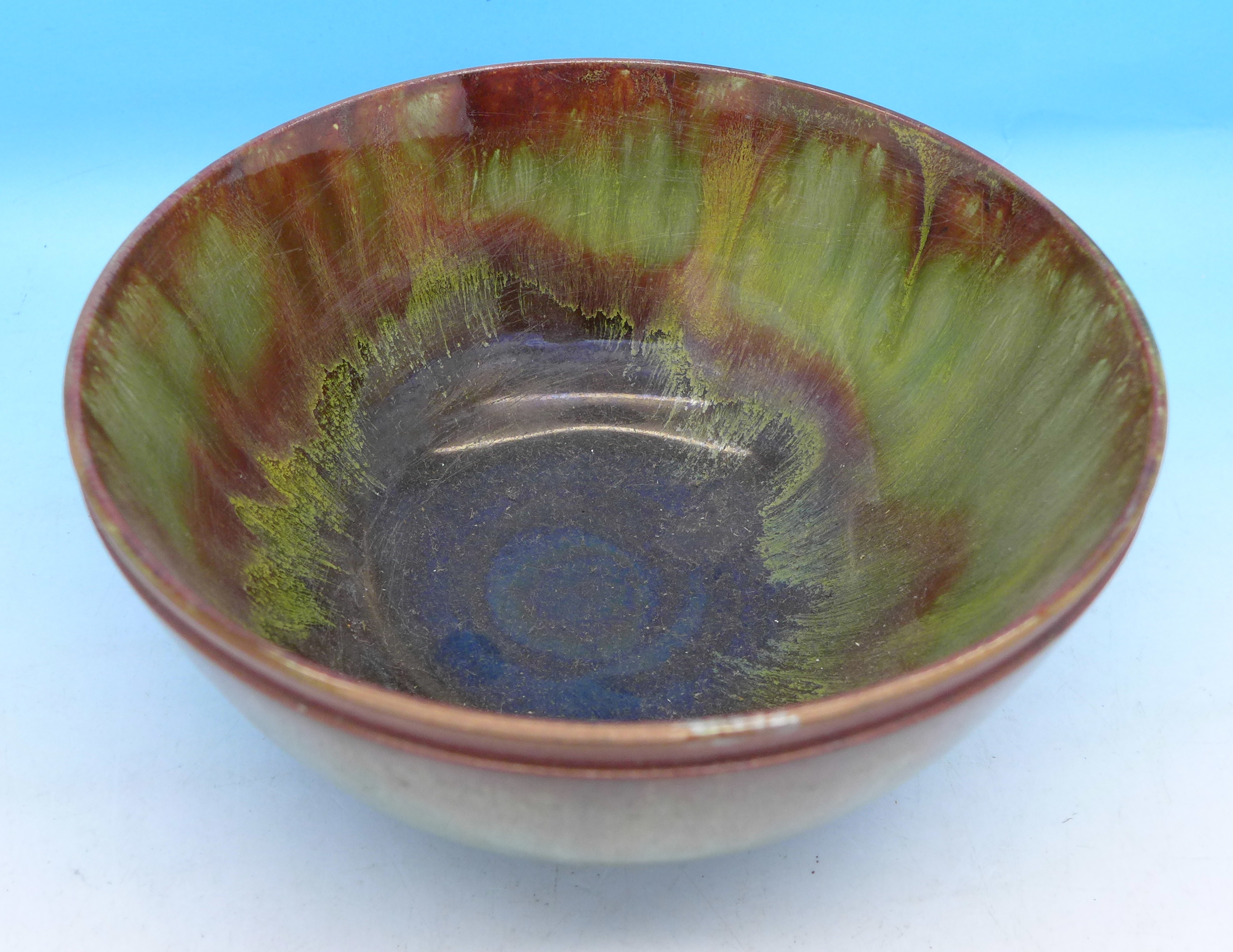 A Linthorpe pottery bowl, attributed to Dr. Christopher Dresser, 13. - Image 2 of 2