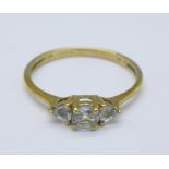 A 9ct gold ring, 1.