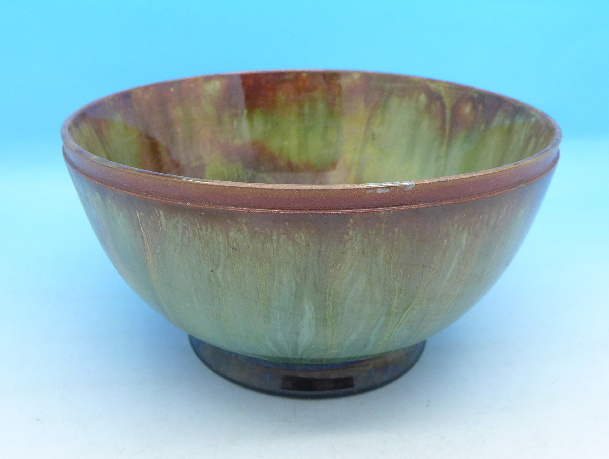 A Linthorpe pottery bowl, attributed to Dr. Christopher Dresser, 13.