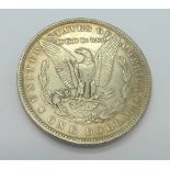 An 1880 USA one dollar coin