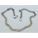 A .925 silver neck chain, 50.