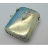 A silver vesta case,