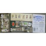 Approximately twenty-five incomplete sets of early 20th Century cigarette cards and trade cards,