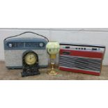 A Roberts RT22 radio and a Perdi radio,