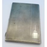 A silver cigarette case,