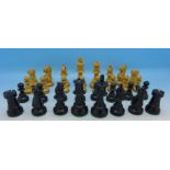 A boxwood chess set,