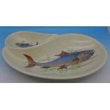 A Torbay pottery fish dish,