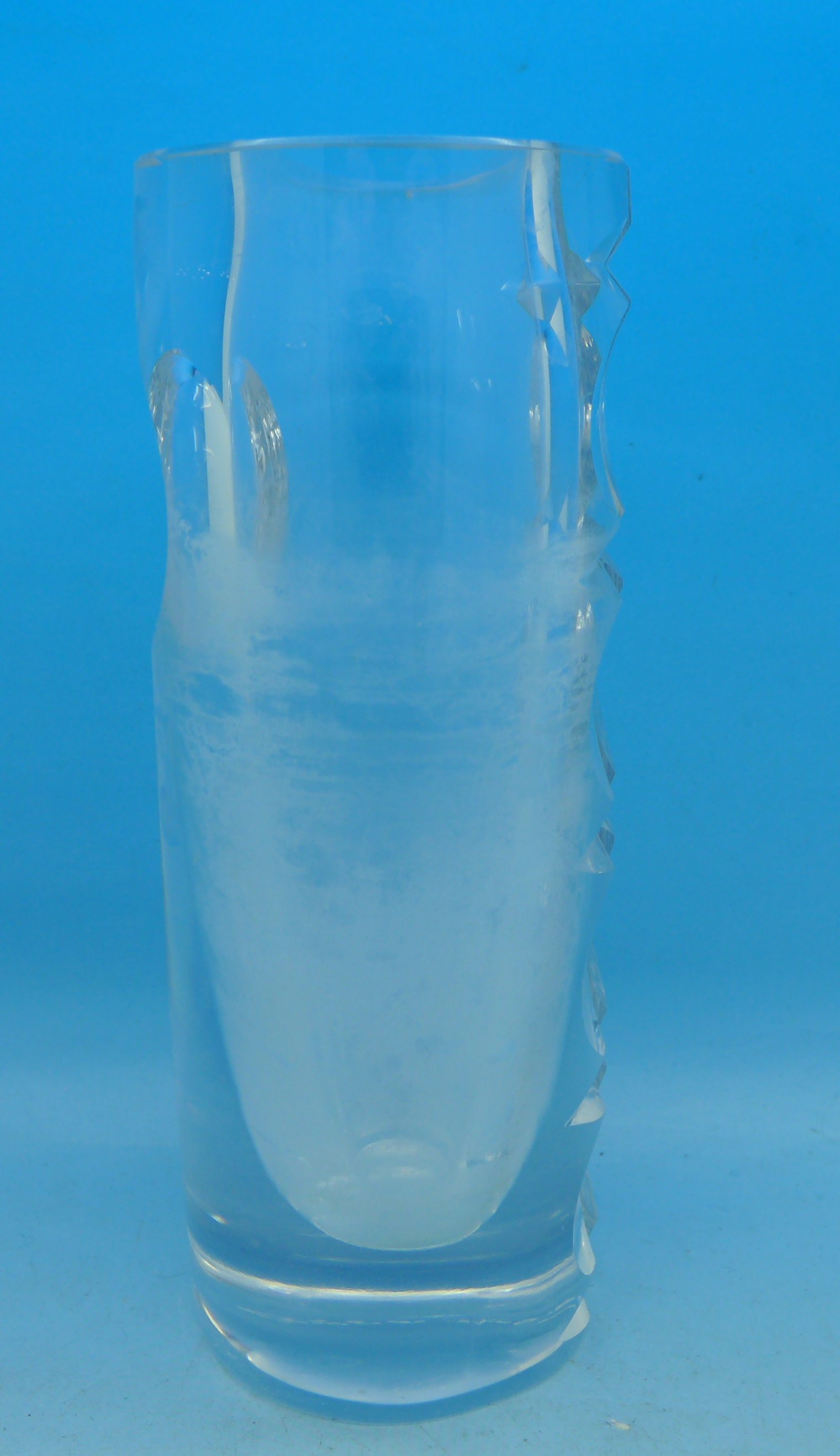 A cut glass signed vase, Kosta by Mona Morales-Schildt, - Image 2 of 4