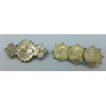 Two Victorian silver brooches
