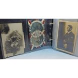 An album of Edwardian and later postcards, military and other subjects, Hitler 1942 postcard,