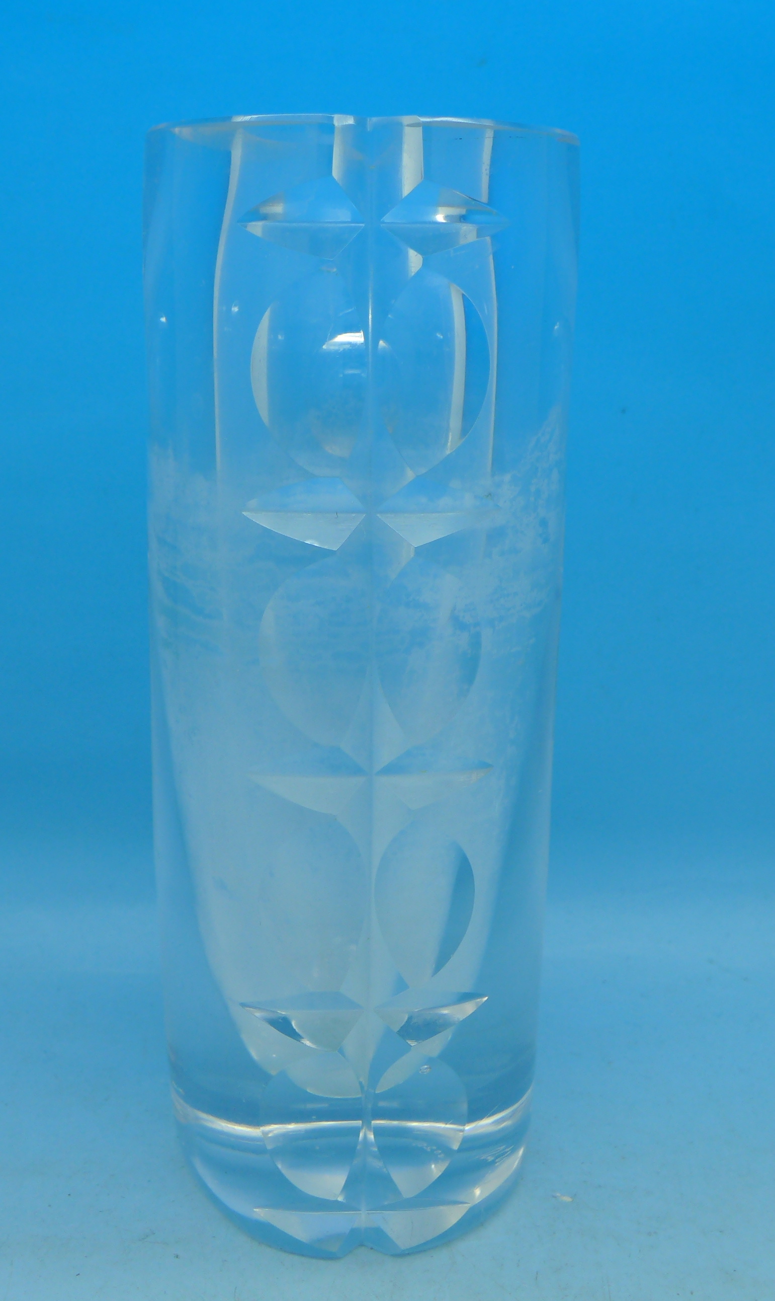 A cut glass signed vase, Kosta by Mona Morales-Schildt, - Image 3 of 4