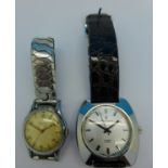 A Henri Sandoz 17 jewels wristwatch and a 1950's Everite wristwatch
