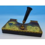 A Carlton Ware lustre pen stand, 14.