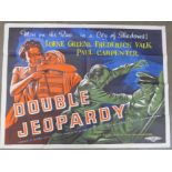 A lithographic film poster, Double Jeopardy, printed by Stafford & Co.