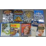 Eight cinema related books, MGM, Universal, Paramount, Warner Bros., etc.