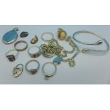 Silver jewellery,