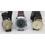 Three wristwatches, Sekonda,