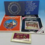 Six United Kingdom and Great Britain & Northern Ireland proof coin sets and a reproduction coin set