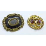 Two Victorian brooches,