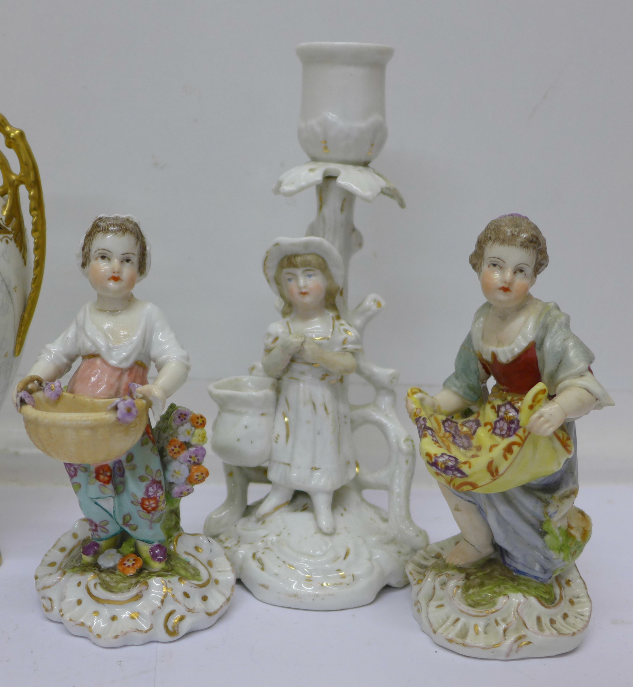 A collection of china including Derby and continental figures, a/f, - Image 3 of 3