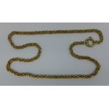 A 9ct gold neck chain, 17.