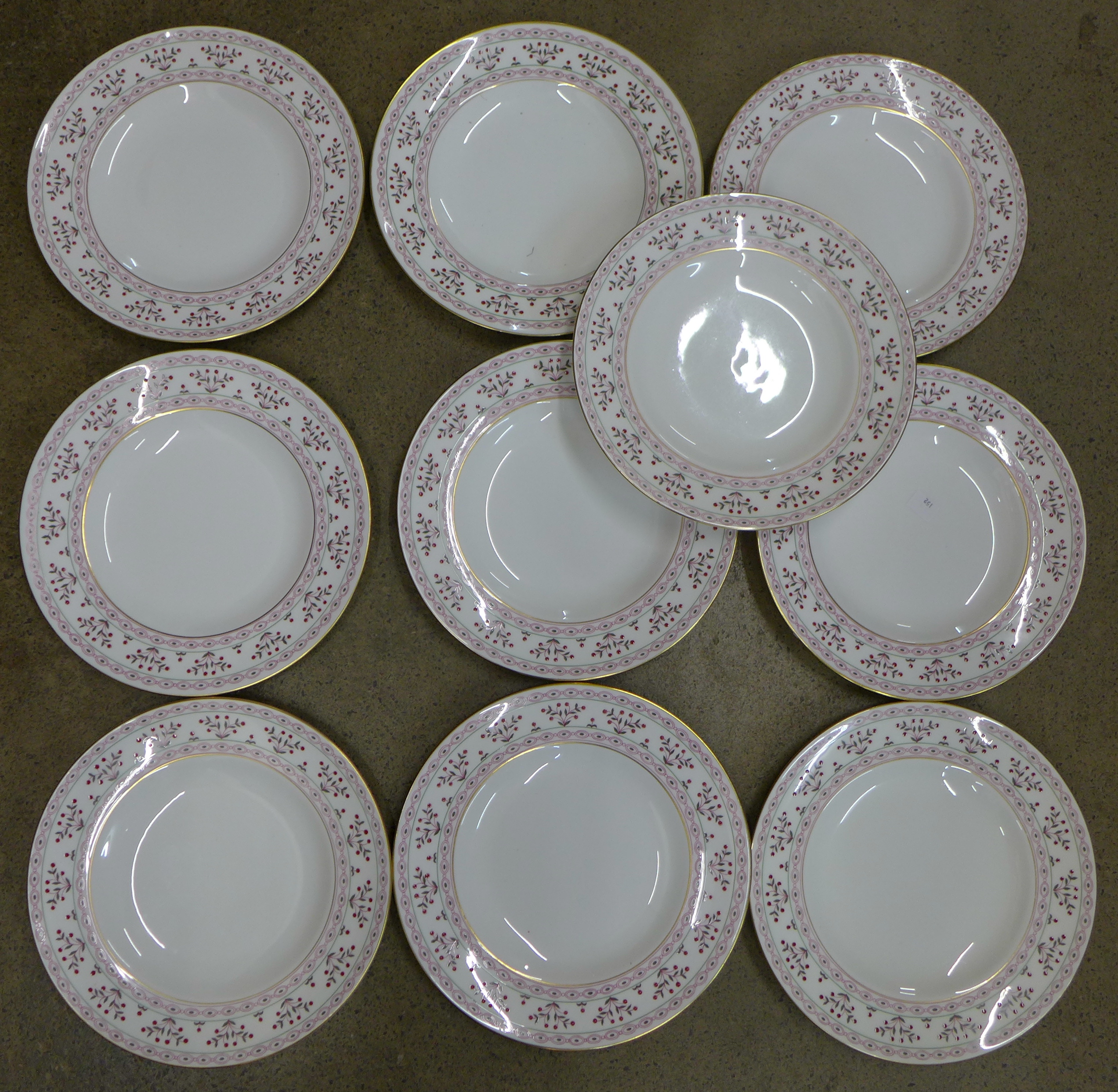 Ten Royal Crown Derby Brittany plates,