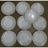 Ten Royal Crown Derby Brittany plates,