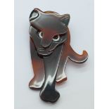 An Art Deco style panther brooch