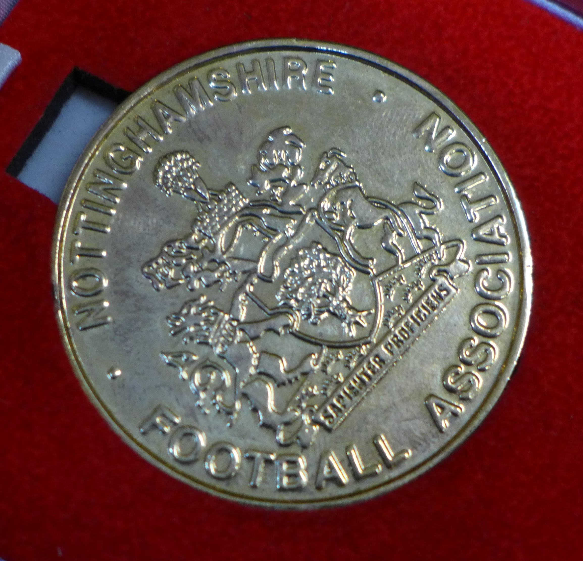 Three tins of coins and three Football Association medallions, 4. - Image 2 of 2