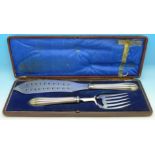 Joseph Rodgers silver handled fish servers,