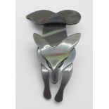 An Art Deco style fox brooch