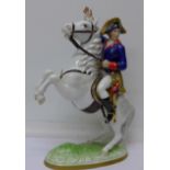 A continental figure of Napoleon on a rearing horse, 30.