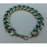 A curb link bracelet