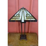 A Tiffany style table lamp