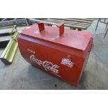 A Coca-Cola cool box