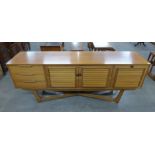 A teak sideboard