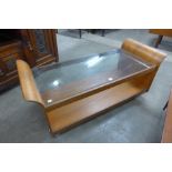 A G-Plan teak and glass rectangular coffee table