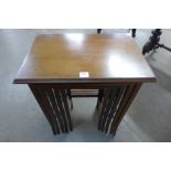 An Edward VII mahogany nest of five tables