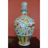 A Chinese famille rose vase