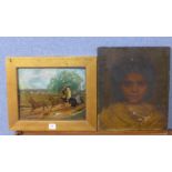 Two 19th Century oil paintings,