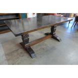 A 17th Century style oak refectory table
